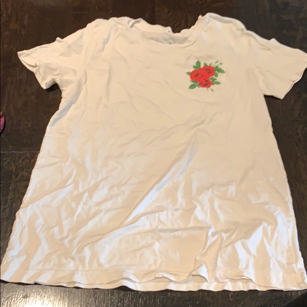 T shirt with rose